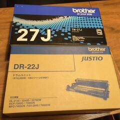 ブラザートナーＴＮ-27J.ドラムユニットＤＲ-22J,