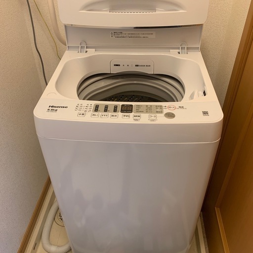 購入後半年の洗濯機