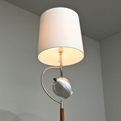フロアランプ / フロアスタンド ■シェード新品 ■池田製作所 ■2灯の個性的なデザイン ■70年代ヴィンテージの画像