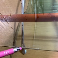 差し上げます！天板120×65　高さ42センチ　オシャレなガラステーブルの画像