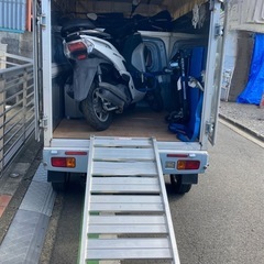 観音扉軽トラックパネル幌車スポットチャーター便　別途ルームエアコン取付もやってます　足立小台拠点 − 東京都