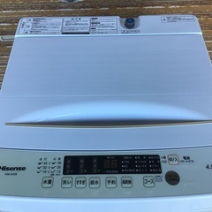 ハイセンス　ジャパン　4.5K  洗濯機　2022年製　程度良好