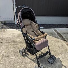 ピジョン　ベビーカー　ブラウン