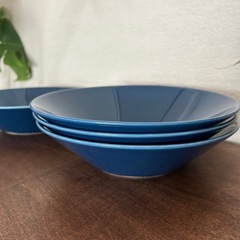 値下げ！Iittala ティーマ ボウル 21cm ヴィンテージブルー 4枚セットの画像