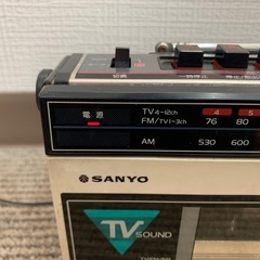 SANYO サンヨー　昭和レトロ　オシャレ　ラジカセの画像
