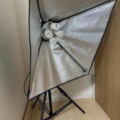 撮影照明セット 4灯ソケット スタジオライト ソフトボックス