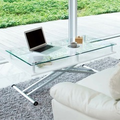 ガラス昇降テーブル