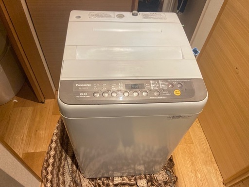 良品 パナソニック 6.0kg全自動洗濯機 NA-F60PB12 2018年製 送風乾燥 槽カビ予防 槽洗浄 通電 動作確認済み