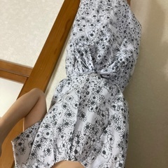 ワールド　オペークドットクリープ　レディース　ワンピース　花柄　...
