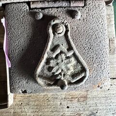 《１２７》昔のアイロン　昭和レトロ　アンティーク　オブジェの画像
