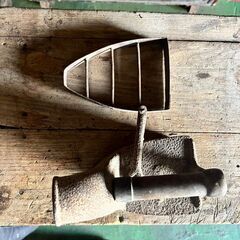 《１２７》昔のアイロン　昭和レトロ　アンティーク　オブジェの画像