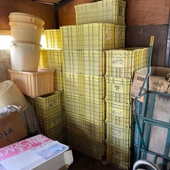林檎集荷コンテナ25個
