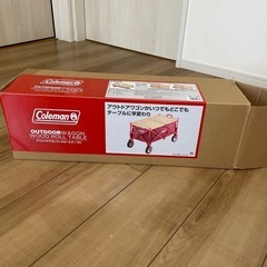 アウトドアワゴンウッドロールテーブルの画像