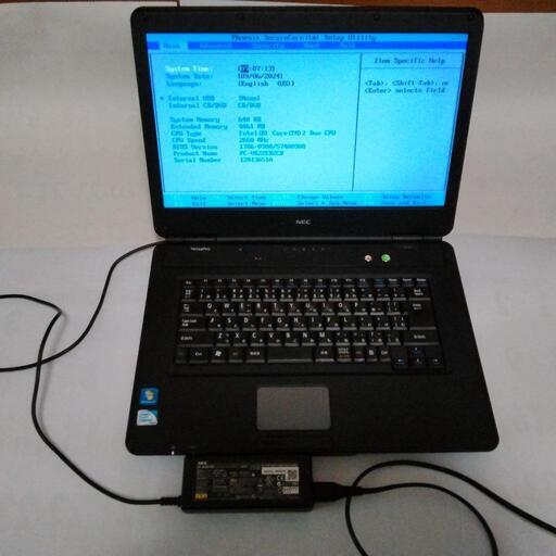 NEC ノートパソコン　PC-VK22ERZCB