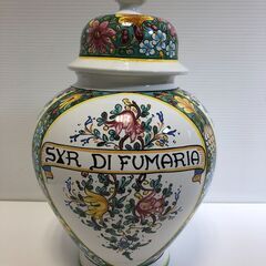 ☆【イタリア製　壷】蓋付　インテリア 　雑貨　西洋　アンティーク...