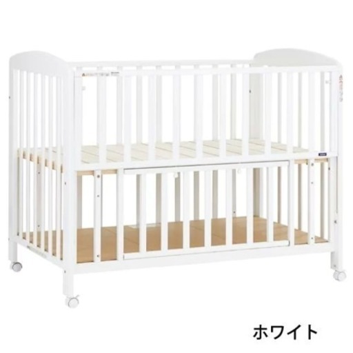 【カトージ】ベビーベッド白　レギュラーサイズ