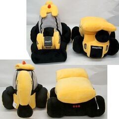 レア！ コマツ 建機 ぬいぐるみ 2つセット ショベルカー＆ダンプ 展示会販売品　HD605 WB93R KOMATSU　☆ PayPay(ペイペイ)決済可能 ☆ 札幌市 豊平区 平岸 平岸店の画像