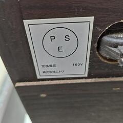 ニトリ セミダブルベッドフレーム 引き出し付きの画像