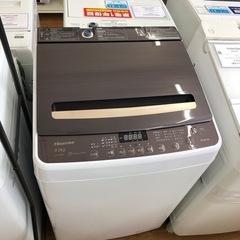 安心の1年保証付！！【Hisense 全自動洗濯機　2021年製　8.0kg HW-DG80A ヘコミ・キズヨゴレ有り】売ります！取りに来れる方限定！