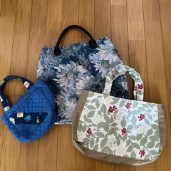手作りバッグ３点　あげます