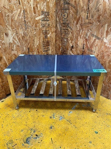 C(6668)作業台 ガス台 コンロ台 ステンレス台 W900D450H495 厨房 業務用 店舗用 飲食店 未使用 保管品 直接取引き歓迎 大阪