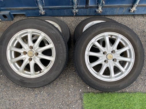 ?売切り【ダンロップタイヤ+ホイール】1000cc~1500ccクラス用4穴185/65-15 4本 【地域最大級カー用品･ホイール買