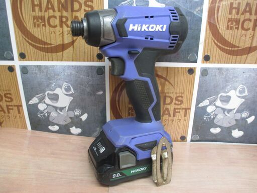HiKOKI ハイコーキ FWH18DA インパクトドライバ 中古品 名前印字有 バッテリ18V 2.0Ah二個/充電器付き 【ハンズ