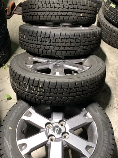 タフト純正ホイールスタッドレスタイヤセット 165/65R15 ダンロップ