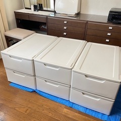 【取引中】6個セット押入れ収納（引き出し衣装ケース）　の画像