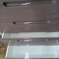 ★ジモティ割あり★  プラチェスト モカ×ホワイト H98×D41×W73 クリーニング済み MT2344の画像