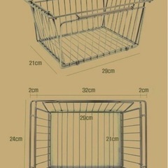 キャンプ ワイヤー 折り畳み ステンレスバスケット 折り畳みの画像