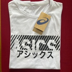 【タグ付未使用】アシックス　asics 白スポーツＴシャツ　カタ...