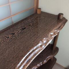 《10/12迄お引き取り可能の方限定》高級逸品　銘木鉄刀木　タガヤサン　和家具　純和室に　アンティークの画像