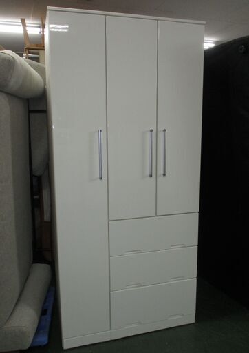 R527 NITORI ニトリ ワードローブ、クロゼット、幅89cm Used・美品