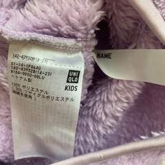 UNIQLOフリース　110 パープルの画像