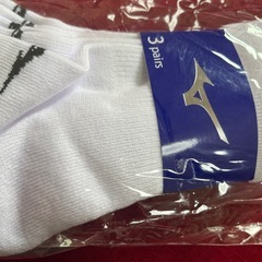 MIZUNO ミズノ　白ソックス　３Ｐセット　２５〜２７センチの画像