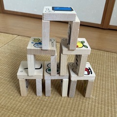 もじあそび　ひらがな　積み木の画像