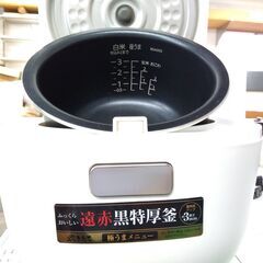 伊勢崎店【現状品】gi9-66 タイガー炊飯器 ３合炊き 2022年製 動作確認済の画像