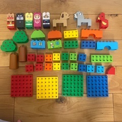 1〜5枚目全てまとめ売り　アンパンマン  はじめてのブロックバケ...