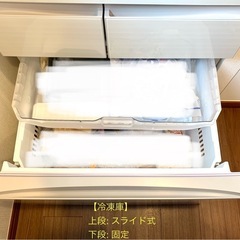 【美品】  TOSHIBA冷蔵庫 509L GR-U510FH(ZC) 使用歴2年未満の画像