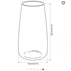 【お値下げしました！】IKEA 花瓶　30cmの画像