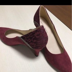 試着のみ　ORiental TRaffic  パンプス　ボルドー　25.5センチ の画像