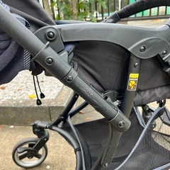 10月中旬まで　ベビーカー　ピジョンランフィ　トイザらス限定デニムモデルの画像