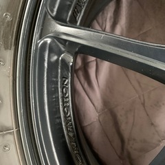 ワーク　エモーションキワミ　18インチ7.5J114.3 インセット+38　BSスタッドレス付の画像