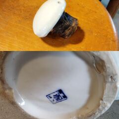 レトロな酒樽  ※栓無し 陶器製 酒だる オブジェ 置物 陶製　/UJ-1059 1Fの画像
