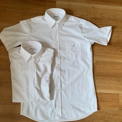 岡山県立操山中高男子半袖シャツ2枚　ほぼ新品