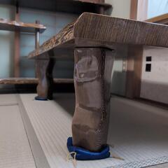 最高級品　銘木鉄刀木　タガヤサン　座卓　一枚板無垢　和家具　純和室　重厚　センターテーブル《10/7迄》の画像