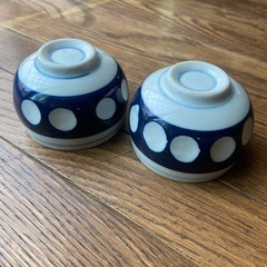 レトロ　水玉湯呑みの画像