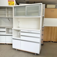 超美品‼️】定価24万♪ 松田家具 118cm幅キッチンボード 食器棚