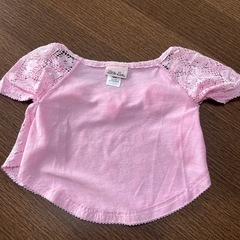 ボレロ調デザイン　Ｔシャツ　女の子　ピンク　アメリカ購入の画像